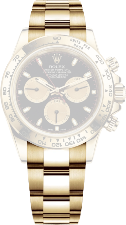 Rolex,Daytona 40mm,40mm,Yellow Gold,Black,Automatic,Chronograph,Column Wheel,116508,116508-0009