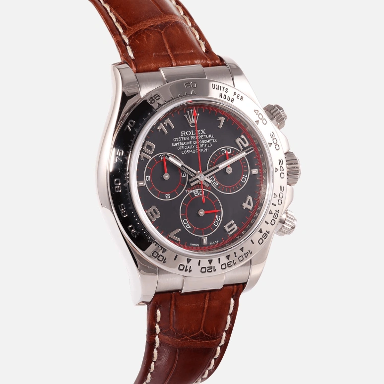 Rolex,Daytona 40mm,40mm,White Gold,Grey,Automatic,Chronograph,72hours,116519,116519-0163