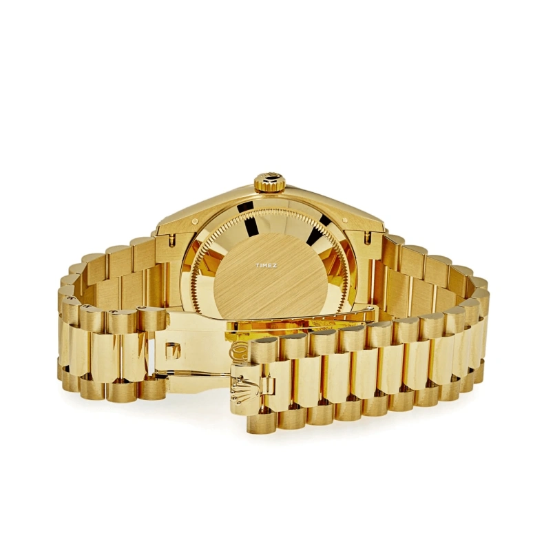 Rolex,Day-Date 36 36mm,36mm,Yellow Gold,Green,Automatic,Date,Day,128238,128238-0048