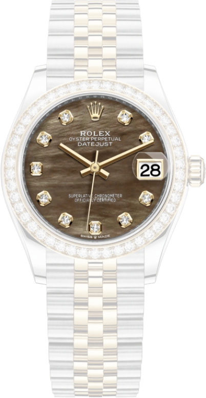 Rolex,Datejust 31 31mm,31mm,Yellow Gold,Stainless Steel,Black,Automatic,Day,55hours,278383RBR,278383RBR-0024