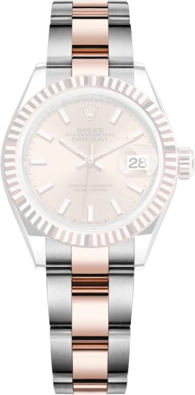 Rolex,Lady-Datejust 28mm,28mm,Everose Gold,Oystersteel,Pink,Automatic,Day,55hours,279171,279171-0024