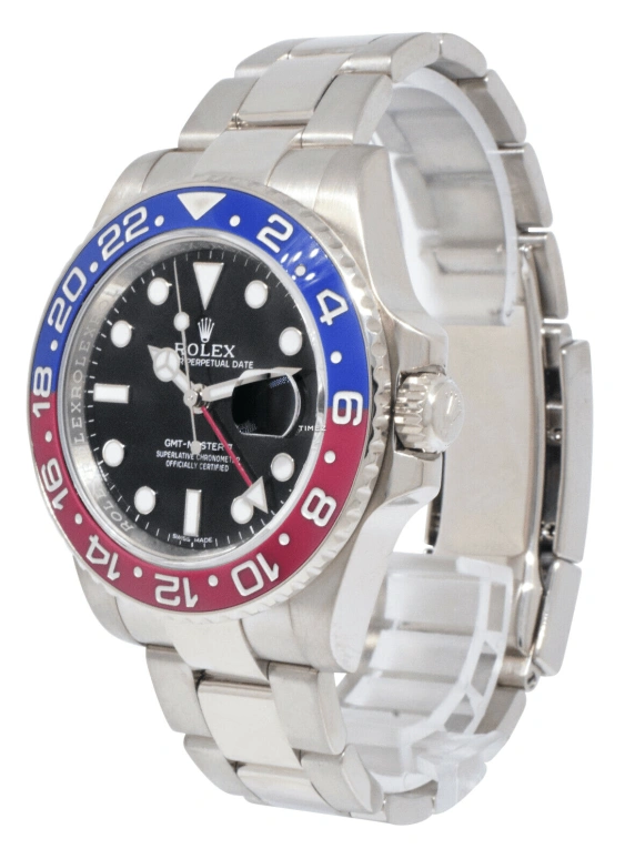 Rolex,GMT-Master II 40mm,40mm,White Gold,Black,Automatic,Day,Dule Time,116719BLRO,116719BLRO-0001