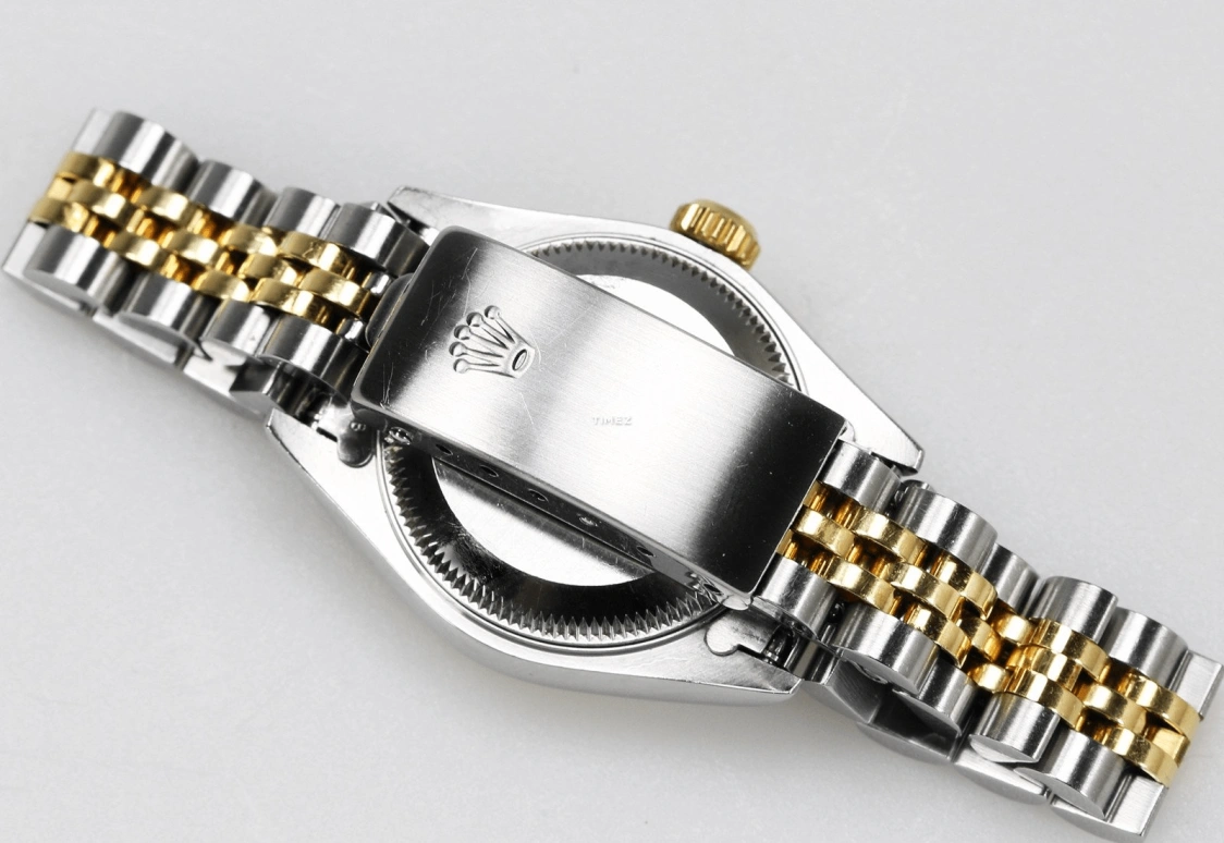 Rolex,Lady-Datejust 26mm,26mm,Stainless Steel,Yellow Gold,Champagne,Automatic,Day,48hours,79173 MOP Roman