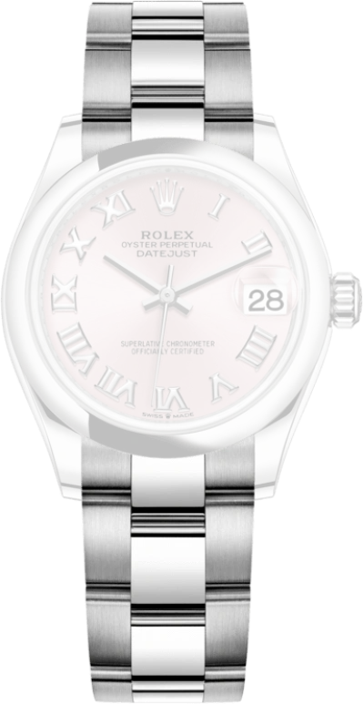 Rolex,Datejust 31 31mm,31mm,Stainless Steel,Pink,Automatic,Day,55hours,278240,278240-0013