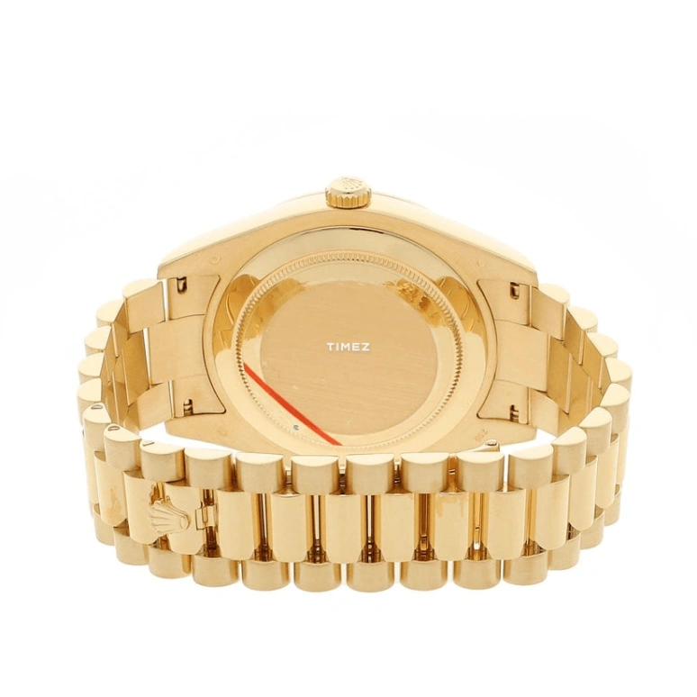 Rolex,Day-Date II 41mm,41mm,Yellow Gold,Gold,Automatic,48hours,In-house Caliber,218238 Ruby