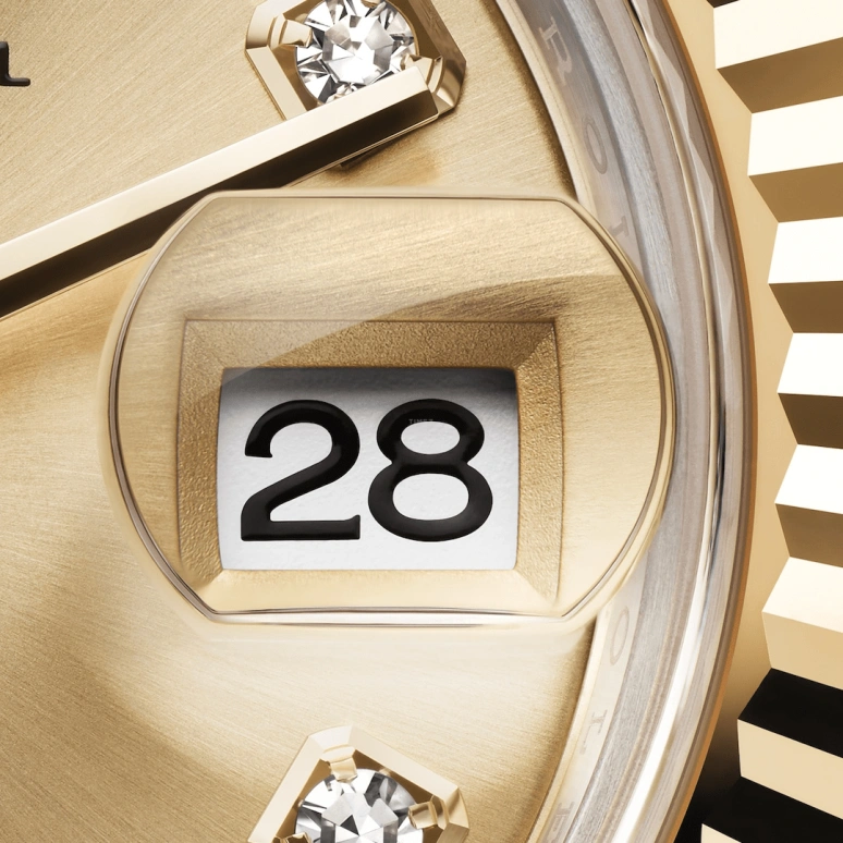 Rolex,Lady-Datejust 28mm,28mm,Yellow Gold,Oystersteel,Champagne,Automatic,Day,55hours,279173,279173-0011