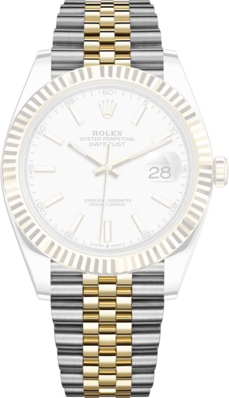 Rolex,Datejust 41 41mm,41mm,Yellow Gold,Stainless Steel,White,Automatic,Day,70hours,126333,126333-0016