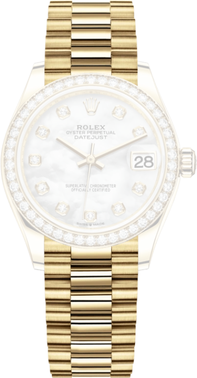 Rolex,Datejust 31 31mm,31mm,Yellow Gold,White,Automatic,Day,55hours,278288RBR,278288RBR-0006