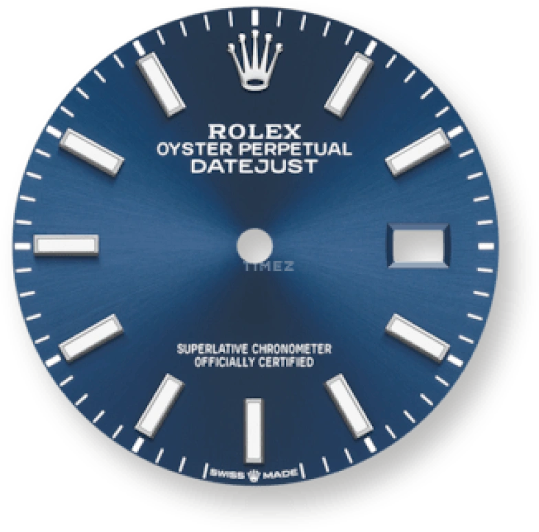 Rolex,Datejust 36 36mm,36mm,Stainless Steel,Blue,Automatic,Day,70hours,126200,126200-0006