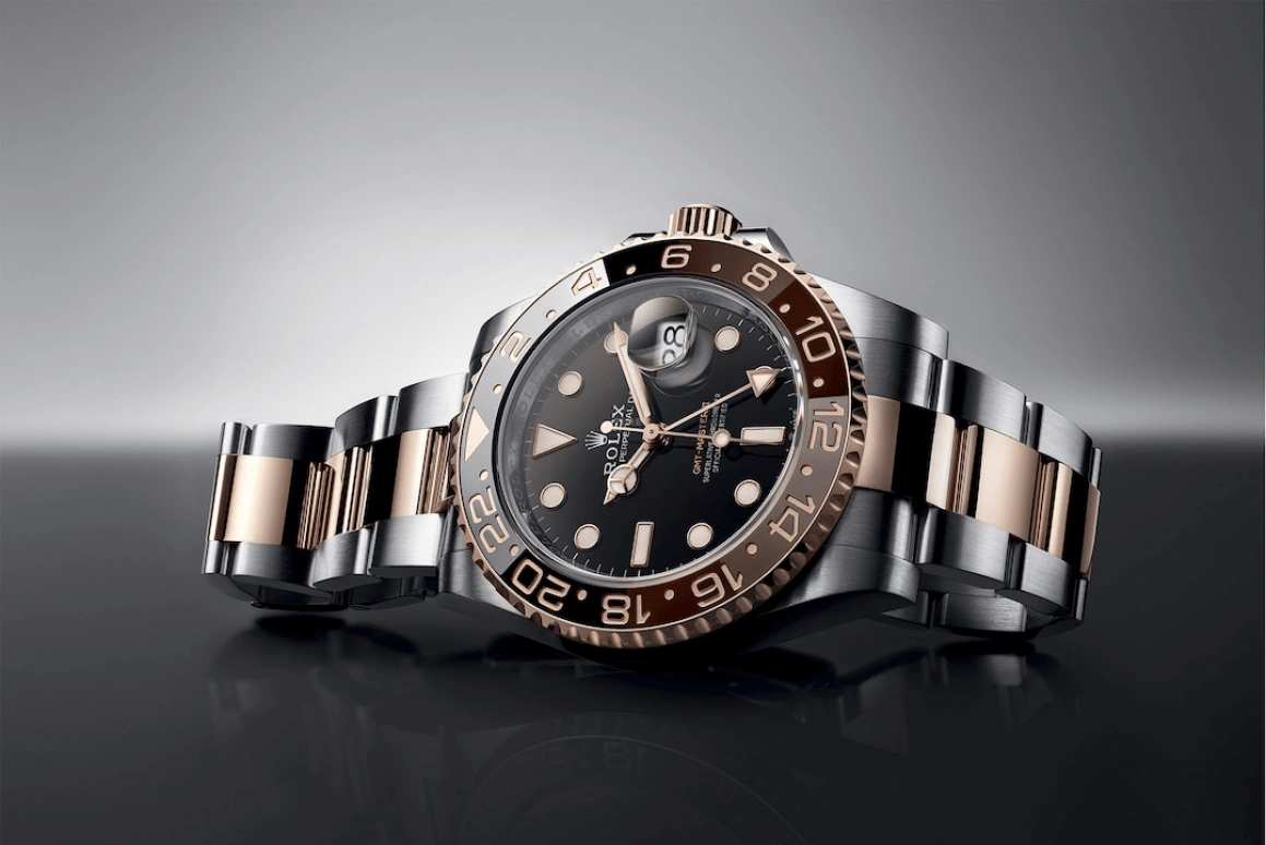 Rolex,GMT-Master II 40mm,40mm,Rose Gold,Stainless Steel,Black,Automatic,Day,Dule Time,Tom Holland,126711CHNR,126711CHNR-0002