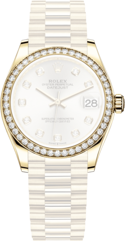 Rolex,Datejust 31 31mm,31mm,Yellow Gold,Silver,Automatic,Day,55hours,278288RBR,278288RBR-0028