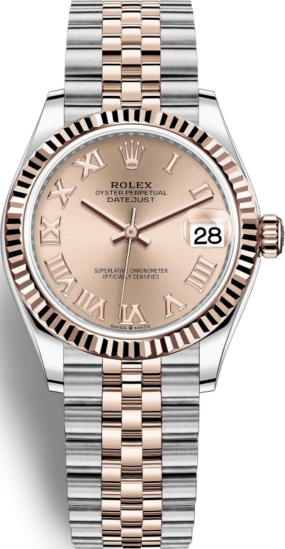 Rolex,Datejust 31 31mm,31mm,Rose Gold,Stainless Steel,Rose Gold,Automatic,Day,55hours,278271,278271-0006