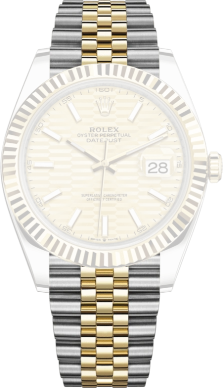 Rolex,Datejust 41 41mm,41mm,Yellow Gold,Stainless Steel,Champagne,Automatic,Day,70hours,126333,126333-0022