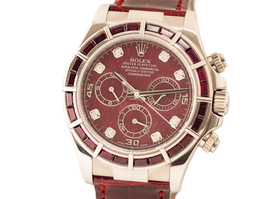 Rolex,Daytona 40mm,40mm,White Gold,Red,Automatic,Chronograph,72hours,116589SALV Ruby