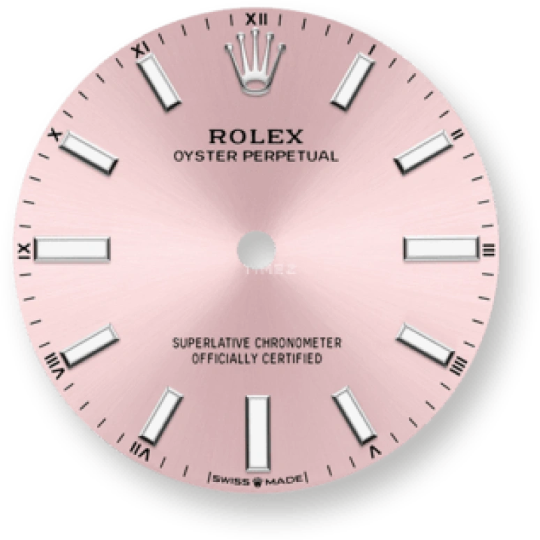 Rolex,Oyster Perpetual 34mm,34mm,Stainless Steel,Pink,Automatic,55hours,In-house Caliber,124200,124200-0004