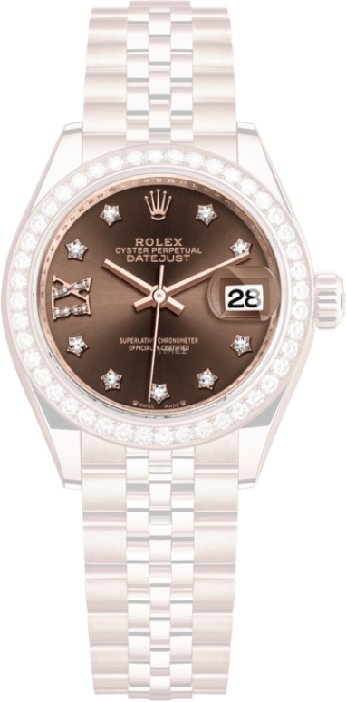 Rolex,Lady-Datejust 28mm,28mm,Everose Gold,Brown,Automatic,Day,55hours,279135RBR,279135RBR-0002