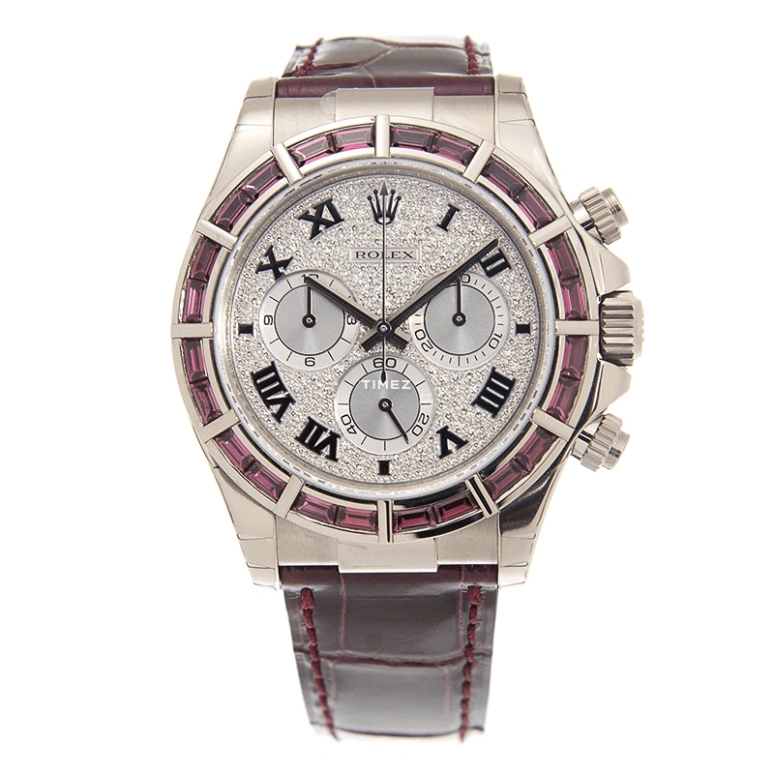 Rolex,Daytona 40mm,40mm,White Gold,Silver,Automatic,Chronograph,72hours,116589SALV Roman Diamond