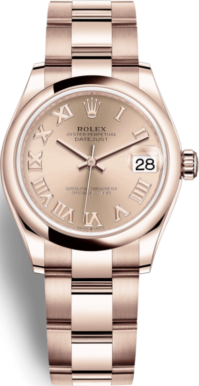 Rolex,Datejust 31 31mm,31mm,Rose Gold,Rose,Automatic,Day,55hours,278245,278245-0033