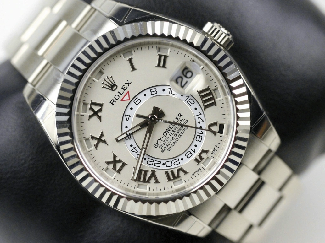 Rolex,Sky-Dweller 42mm,42mm,White Gold,Silver,Grey,Automatic,72hours,In-house Caliber,326939,326939-72419