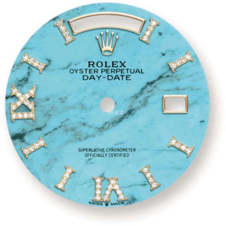 Rolex,Day-Date 36 36mm,36mm,Yellow Gold,Blue,Ice Blue,Automatic,Date,Day,Georgina Rodríguez,128348RBR,128348RBR-0037