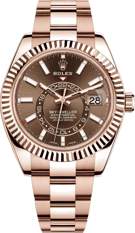 Rolex,Sky-Dweller 42mm,42mm,Rose Gold,Brown,Automatic,Annual Calendar,Month,Date,326935,326935-0006