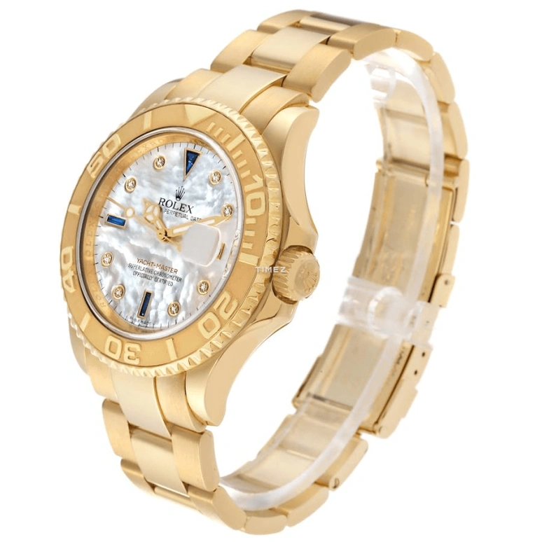 Rolex,Yacht-Master 40mm,40mm,Yellow Gold,White,Automatic,Day,48hours,16628,16628-Serti