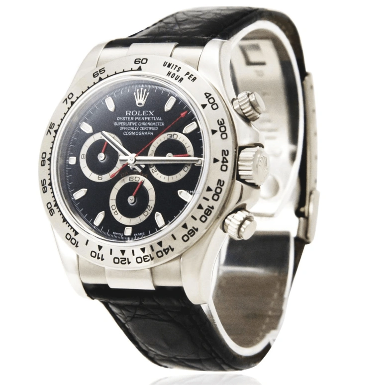 Rolex,Daytona 40mm,40mm,White Gold,Black,Automatic,Chronograph,72hours,116519,116519-2004
