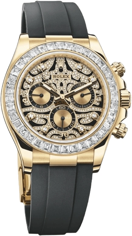 Rolex,Daytona 40mm,40mm,Ceramic,Yellow Gold,Multi-Color,Automatic,Chronograph,72hours,LeBron James,Neymar,116588TBR,116588TBR-0003