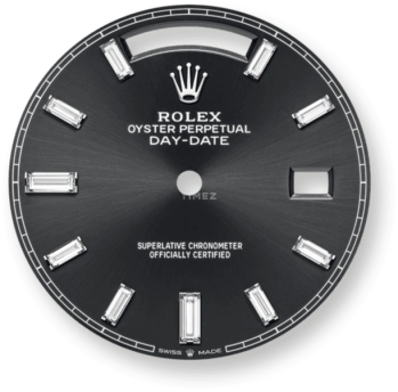 Rolex,Day-Date 40 40mm,40mm,Platinum,Black,Automatic,Date,Day,228236,228236-0004