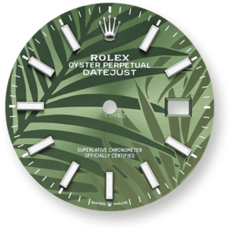 Rolex,Datejust 36 36mm,36mm,Stainless Steel,Green,Automatic,Day,70hours,126200,126200-0020