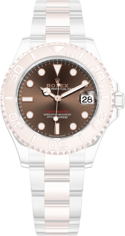 Rolex,Yacht-Master 37mm,37mm,Stainless Steel,Everose Gold,Chocolate,Automatic,Day,55hours,268621,268621-0003
