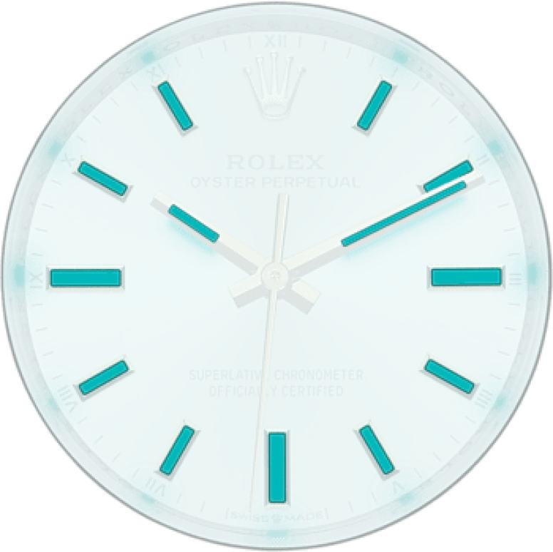Rolex,Oyster Perpetual 34mm,34mm,Stainless Steel,Silver,Automatic,55hours,In-house Caliber,124200,124200-0001