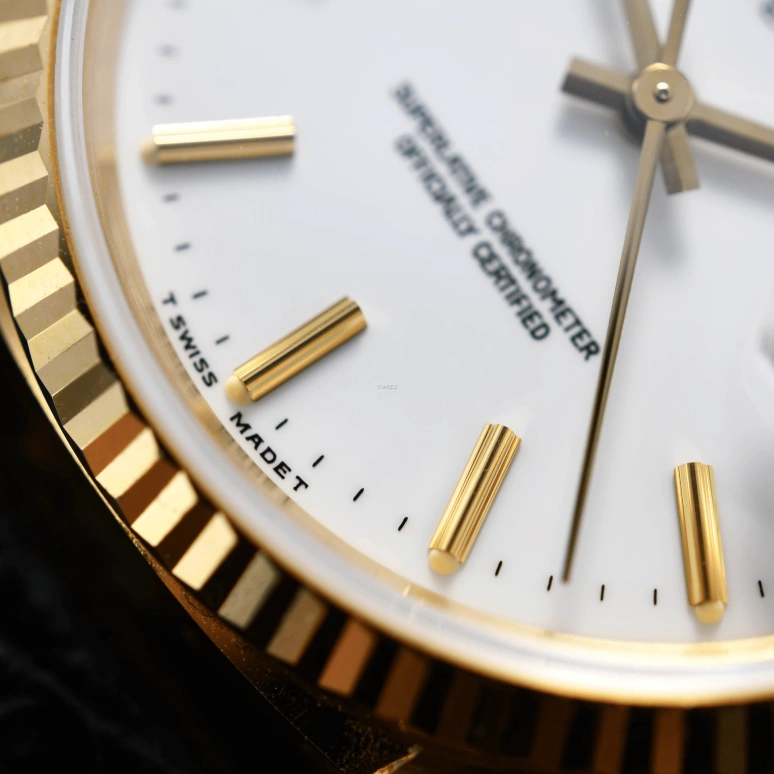 Rolex,Datejust 36 36mm,36mm,Yellow Gold,White,Automatic,Day,48hours,16238 White Dial