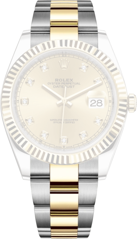 Rolex,Datejust 41 41mm,41mm,Yellow Gold,Stainless Steel,Champagne,Automatic,Day,70hours,126333,126333-0011