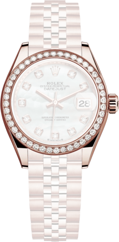 Rolex,Lady-Datejust 28mm,28mm,Everose Gold,White,Automatic,Day,55hours,279135RBR,279135RBR-0019