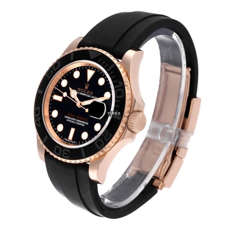 Rolex,Yacht-Master 40mm,40mm,Rose Gold,Black,Automatic,Day,48hours,116655,116655-OYSTERFLEX BRACELET