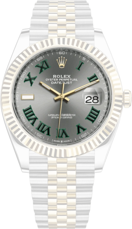 Rolex,Datejust 41 41mm,41mm,Yellow Gold,Stainless Steel,Grey,Automatic,Day,70hours,Darwin Núñez,126333,126333-0020