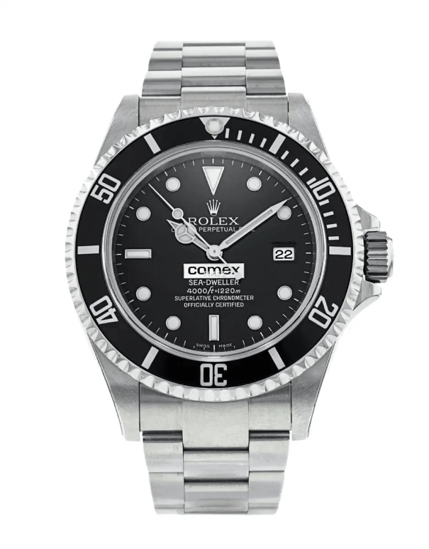 Rolex,Sea-Dweller 40mm,40mm,Stainless Steel,Aluminum Oxide,Black,Automatic,Day,48hours,16600 COMEX SERVICE