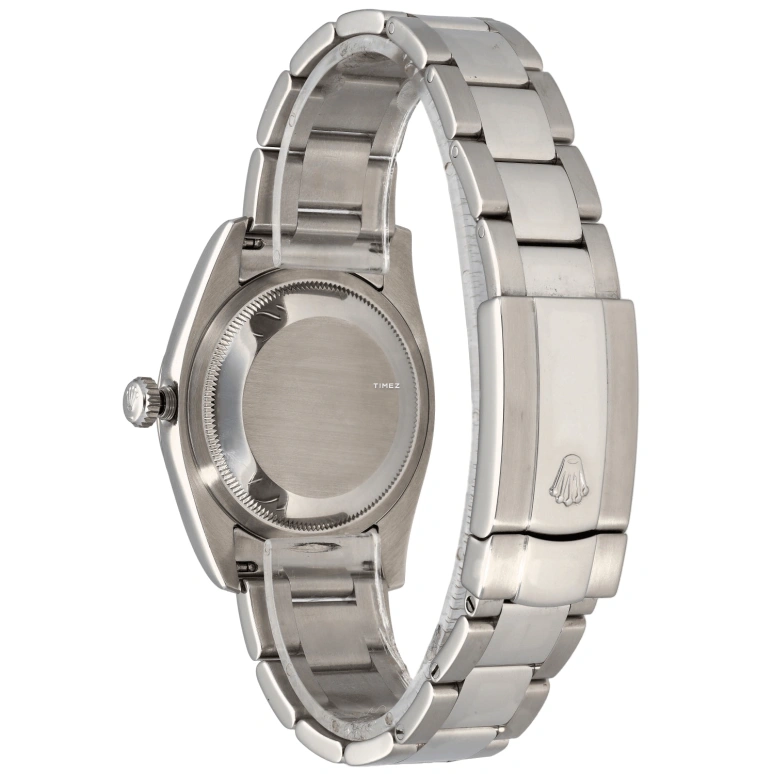 Rolex,Datejust 36 36mm,36mm,Stainless Steel,White Gold,Silver,White,Automatic,Day,48hours,116234 Silver Tuxedo Oyster