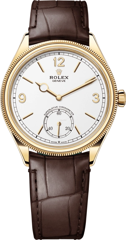 Rolex,1908 39mm,39mm,Yellow Gold,White,Automatic,66hours,In-house Caliber,52508,52508-0006