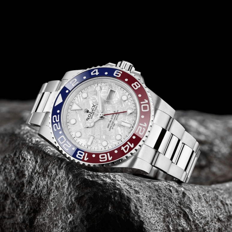 Rolex,GMT-Master II 40mm,40mm,White Gold,Silver,Automatic,Day,Dule Time,Erling Haaland,Bukayo Saka,126719BLRO,126719BLRO-0002