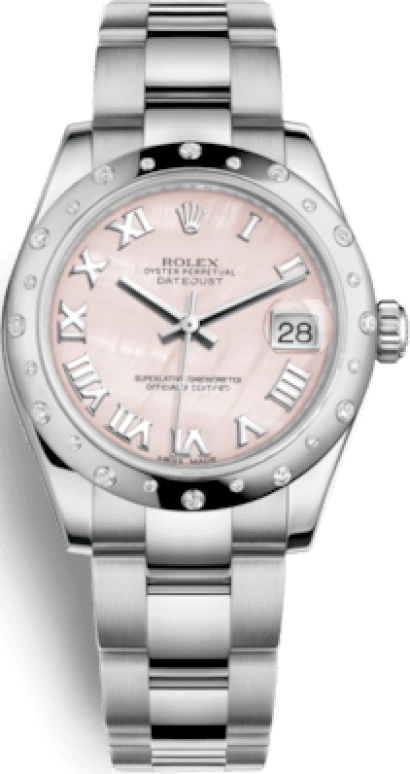 Rolex,Datejust 31 31mm,31mm,Oystersteel,White Gold,Pink,Automatic,Day,48hours,178344,178344-0048