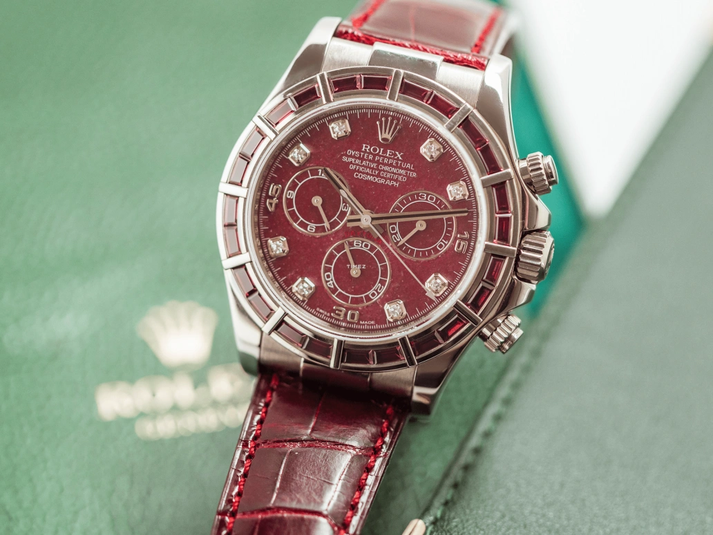 Rolex,Daytona 40mm,40mm,White Gold,Red,Automatic,Chronograph,72hours,116589SALV Ruby