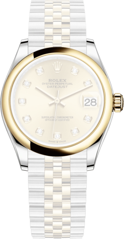 Rolex,Datejust 31 31mm,31mm,Yellow Gold,Stainless Steel,Champagne,Automatic,Day,55hours,278243,278243-0026