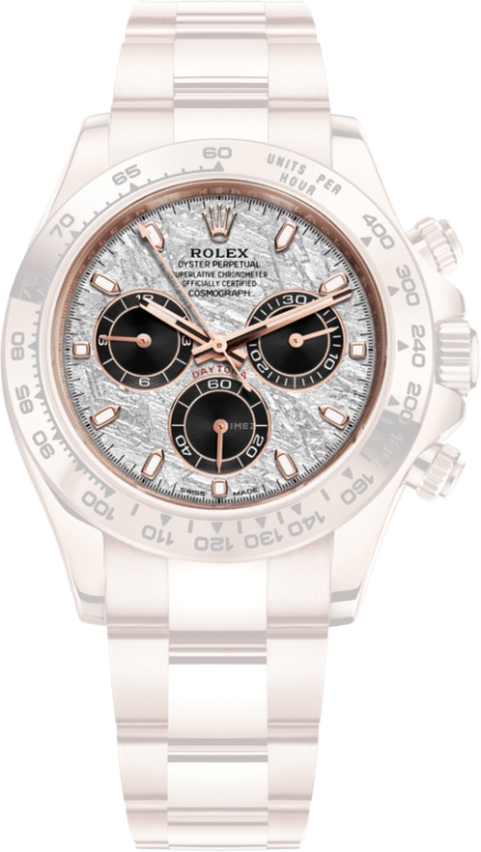 Rolex,Daytona 40mm,40mm,Rose Gold,Silver,Automatic,Chronograph,Column Wheel,116505,116505-0014