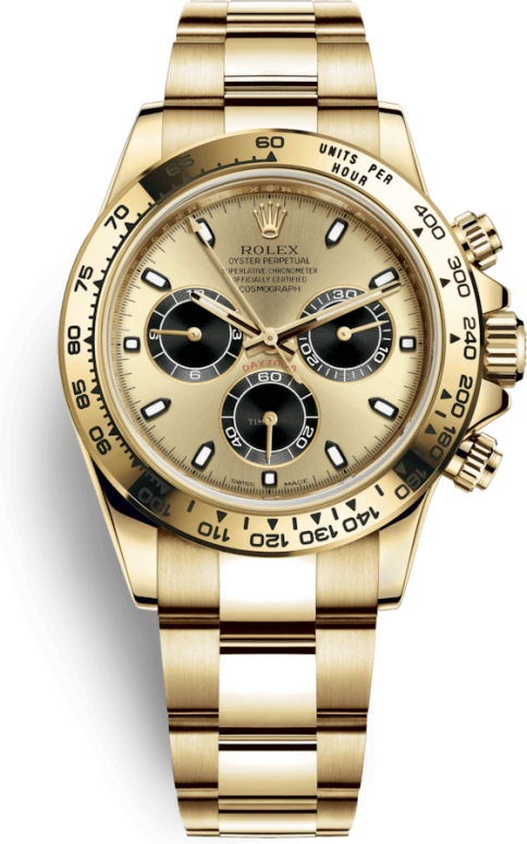 Rolex,Daytona 40mm,40mm,Yellow Gold,Champagne,Automatic,Chronograph,Column Wheel,116508,116508-0014