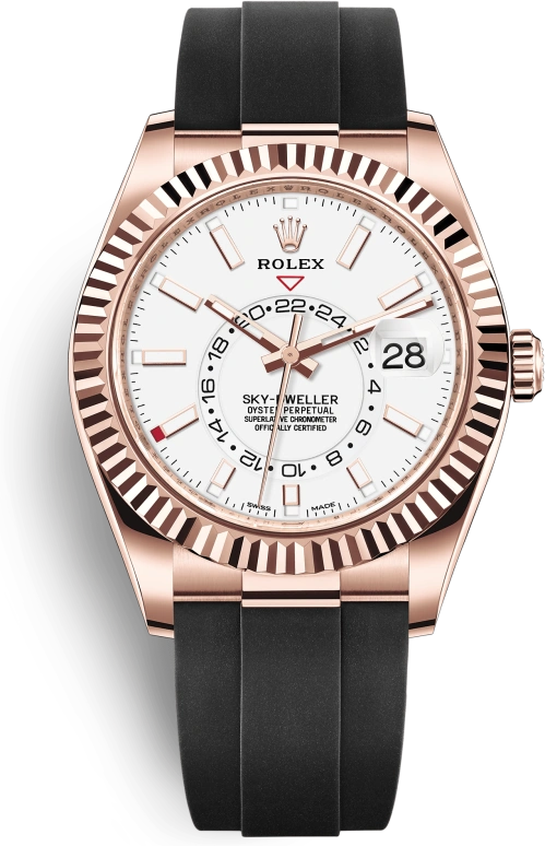 Rolex,Sky-Dweller 42mm,42mm,Rose Gold,White,Automatic,Annual Calendar,Month,Date,326235,326235-0004