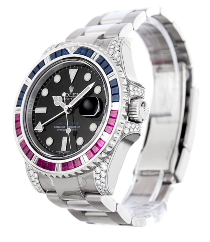 Rolex,GMT-Master II 40mm,40mm,White Gold,Black,Automatic,Day,50hours,116759 SARU,116759 SARU-78209