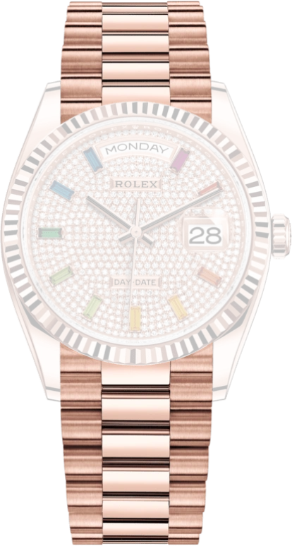 Rolex,Day-Date 36 36mm,36mm,Rose Gold,Automatic,Date,Day,128235,128235-0039