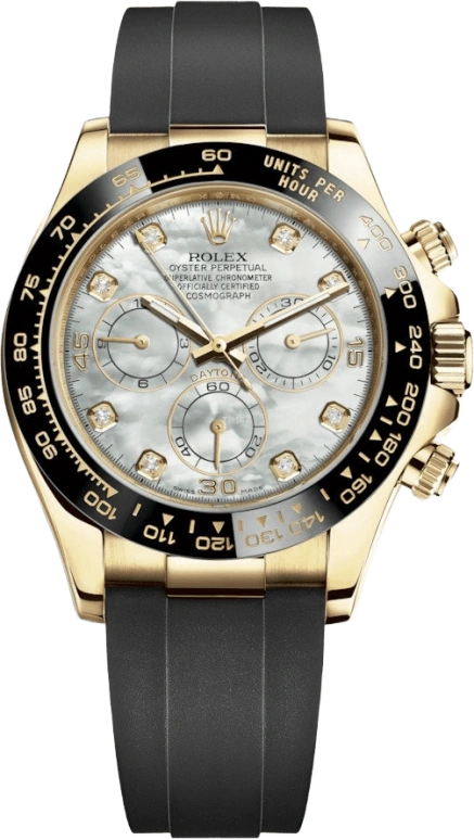 Rolex,Daytona 40mm,40mm,Ceramic,Yellow Gold,White,Automatic,Chronograph,Column Wheel,116518LN,116518LN-0045